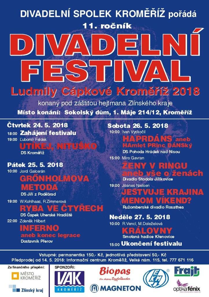 Plakat festival divadlo 2018