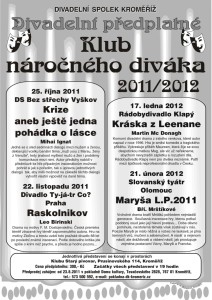 plakat predplatne 11_ 12 klub nardivak